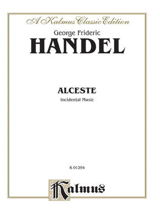 Book cover for Alceste, Incidental Music (1750)