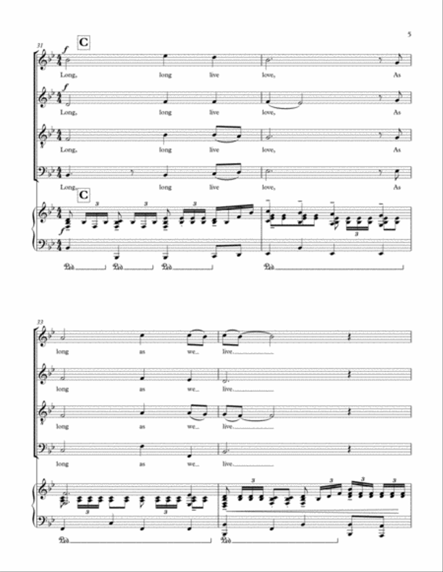 Long Live Love Long Live Love School and Community scores gallery preview page 5