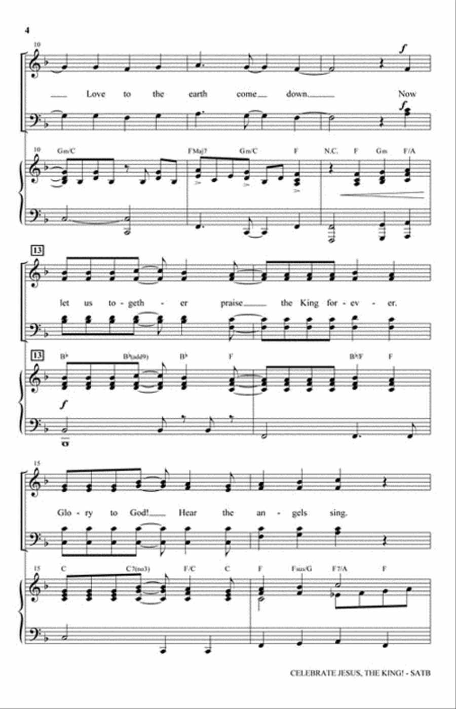 Celebrate Jesus, the King! 4-Part scores gallery preview page 3