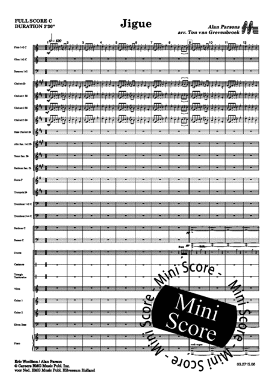Jigue Concert Band scores gallery preview page 7