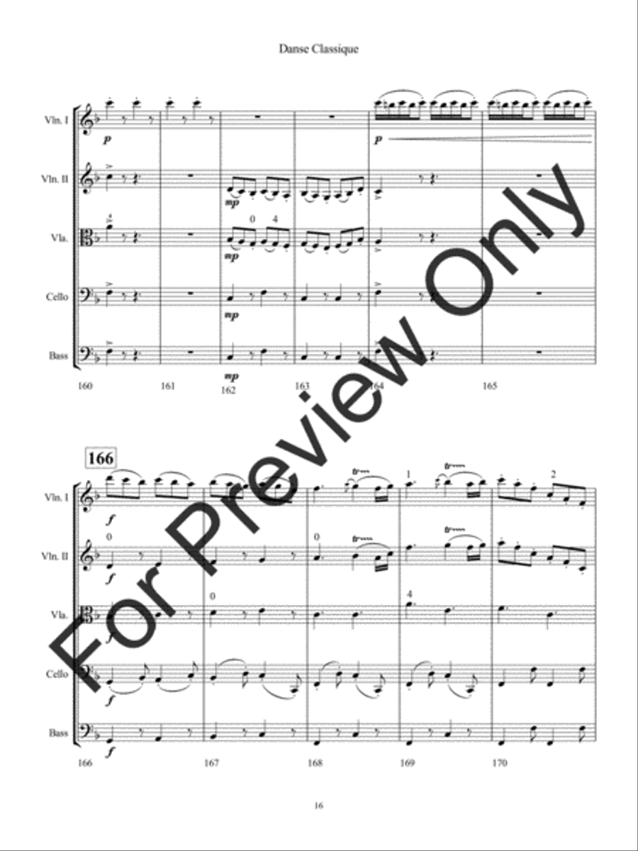 Danse Classique Danse Classique String Orchestra scores gallery preview page 19