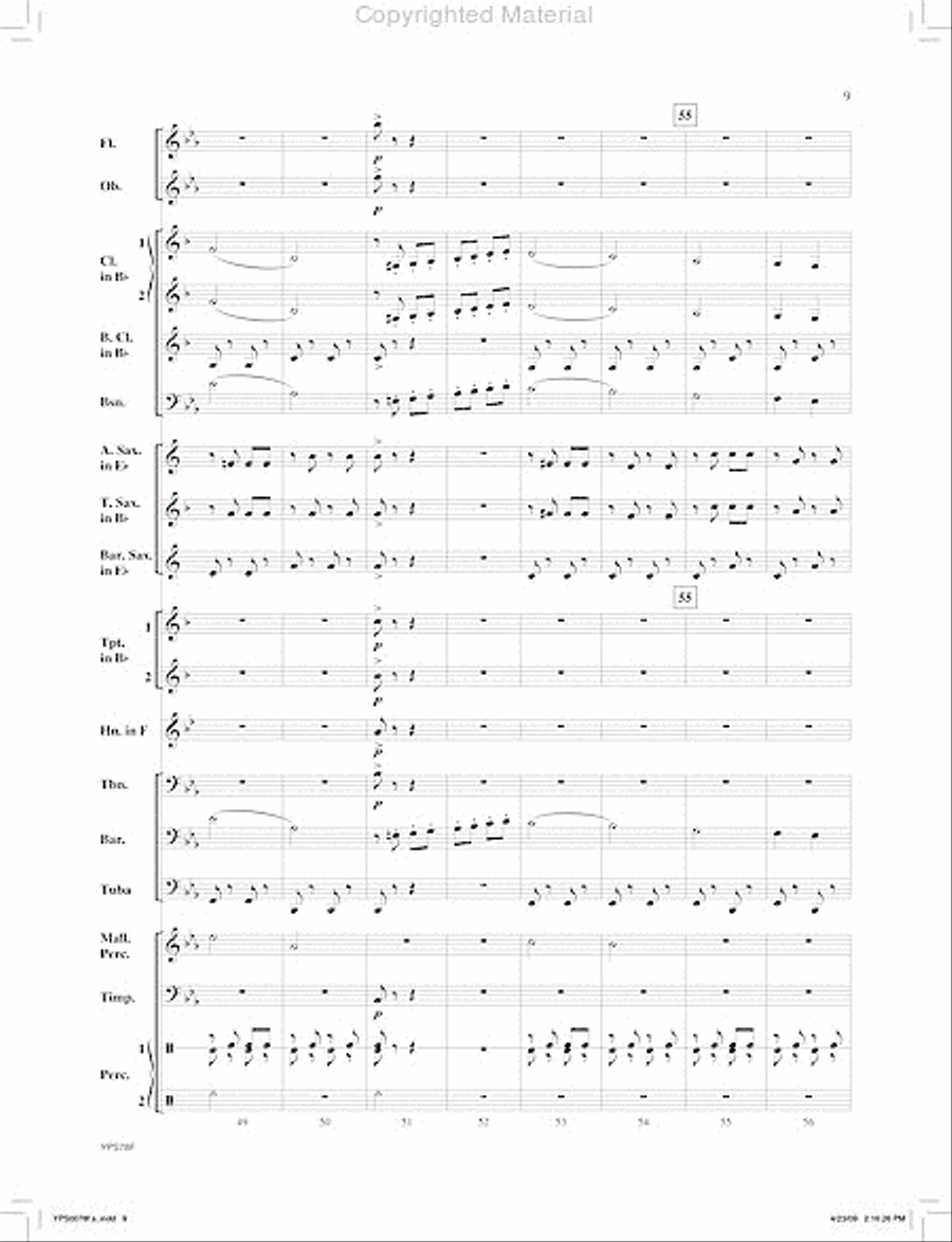 Pivot Man Concert Band scores gallery preview page 10