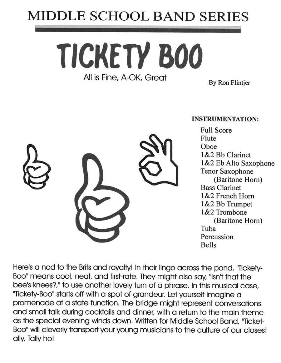 Tickety Boo Concert Band scores gallery preview page 2