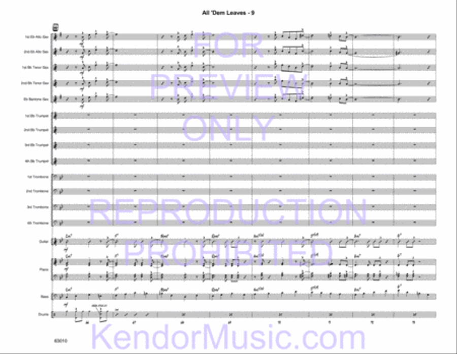 All 'Dem Leaves Jazz Ensemble scores gallery preview page 11