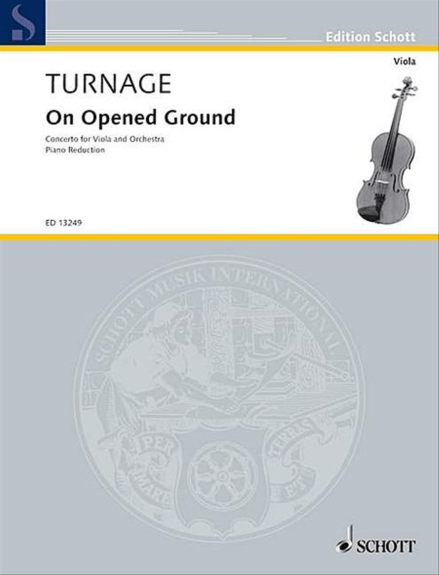 On Opened Ground: Concerto for Viola and Orchestra On Opened Ground: Concerto for Viola and Orchestra Piano Accompaniment scores gallery preview page 1