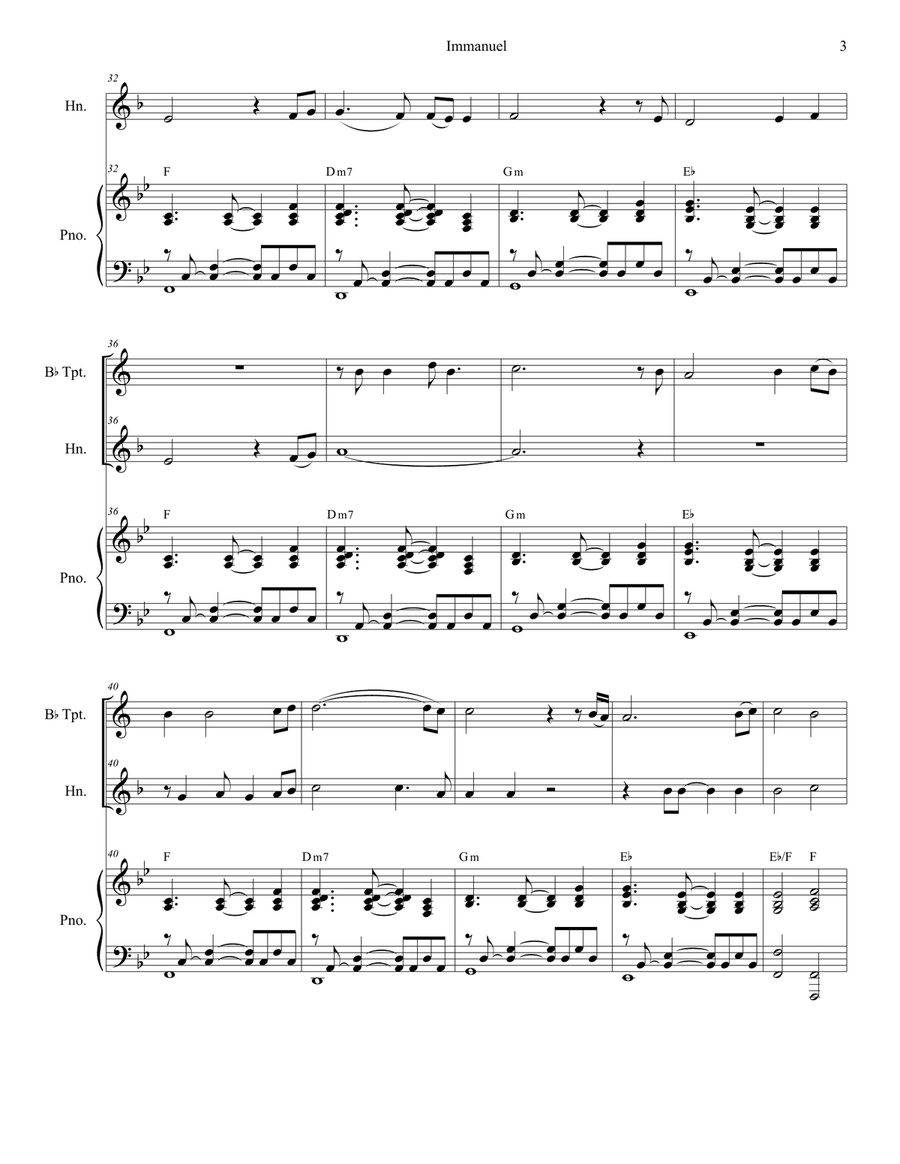 Immanuel Immanuel Brass Duet scores gallery preview page 3