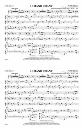 Cubano Chant: 1st B-flat Clarinet