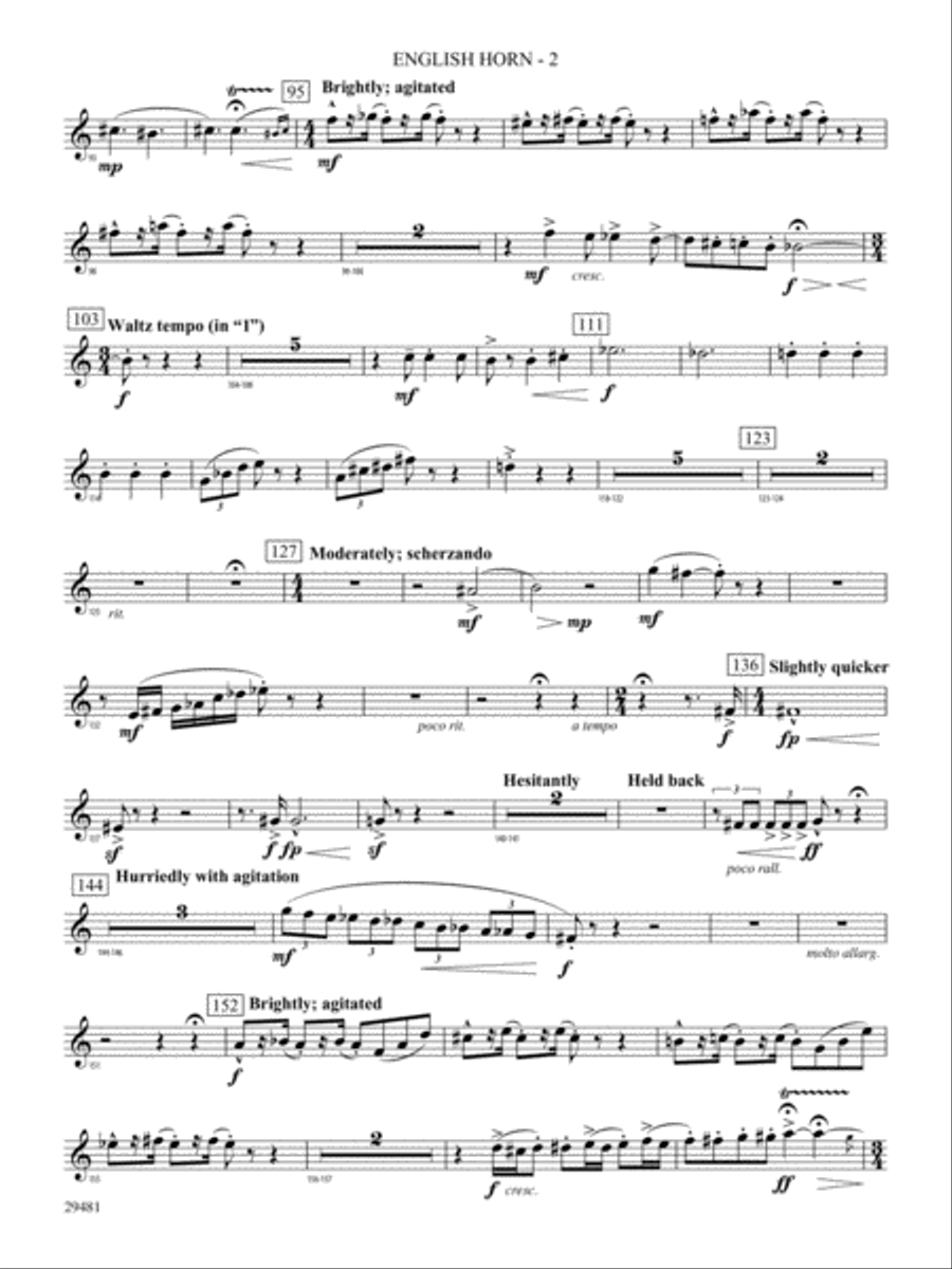 Casey at the Bat: English Horn Concert Band scores gallery preview page 2