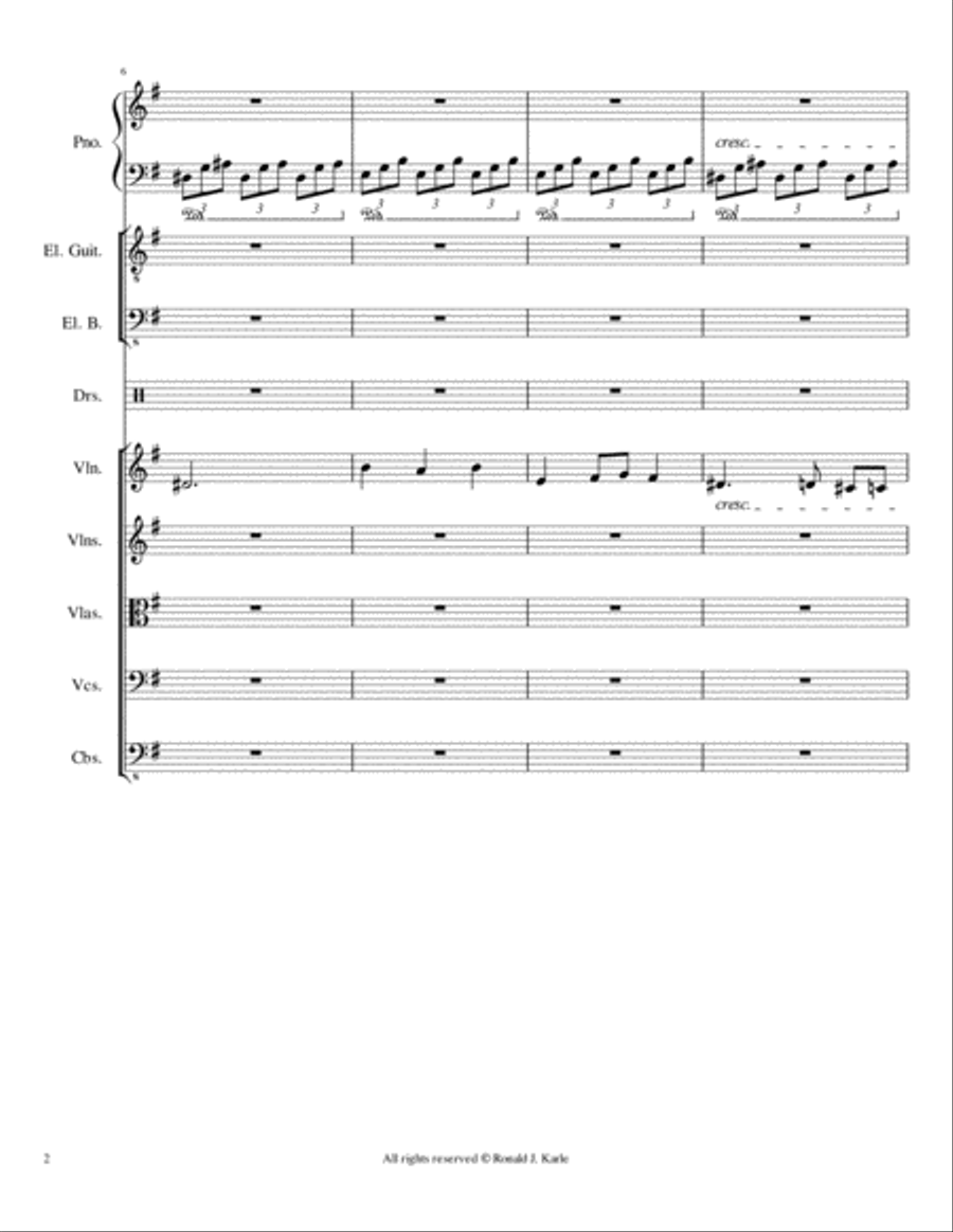 The Night of the Running Full Orchestra scores gallery preview page 3