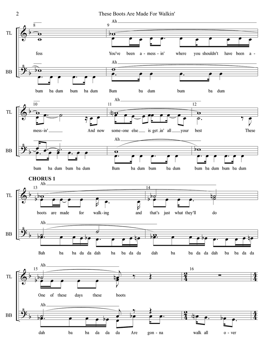These Boots Are Made For Walkin' SSAA scores gallery preview page 2
