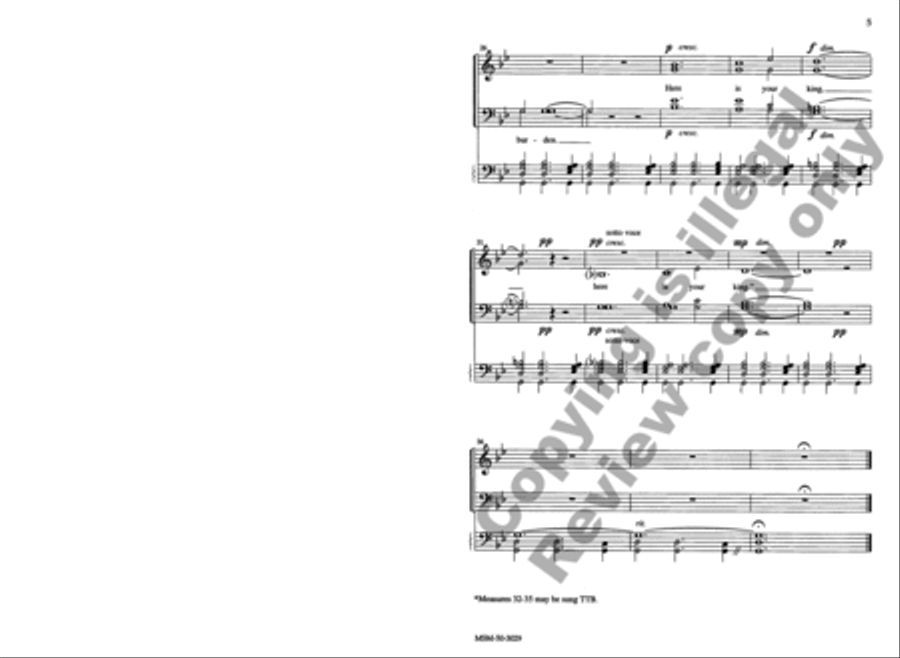 Choral Sentences for Holy Week and Easter 4-Part scores gallery preview page 5
