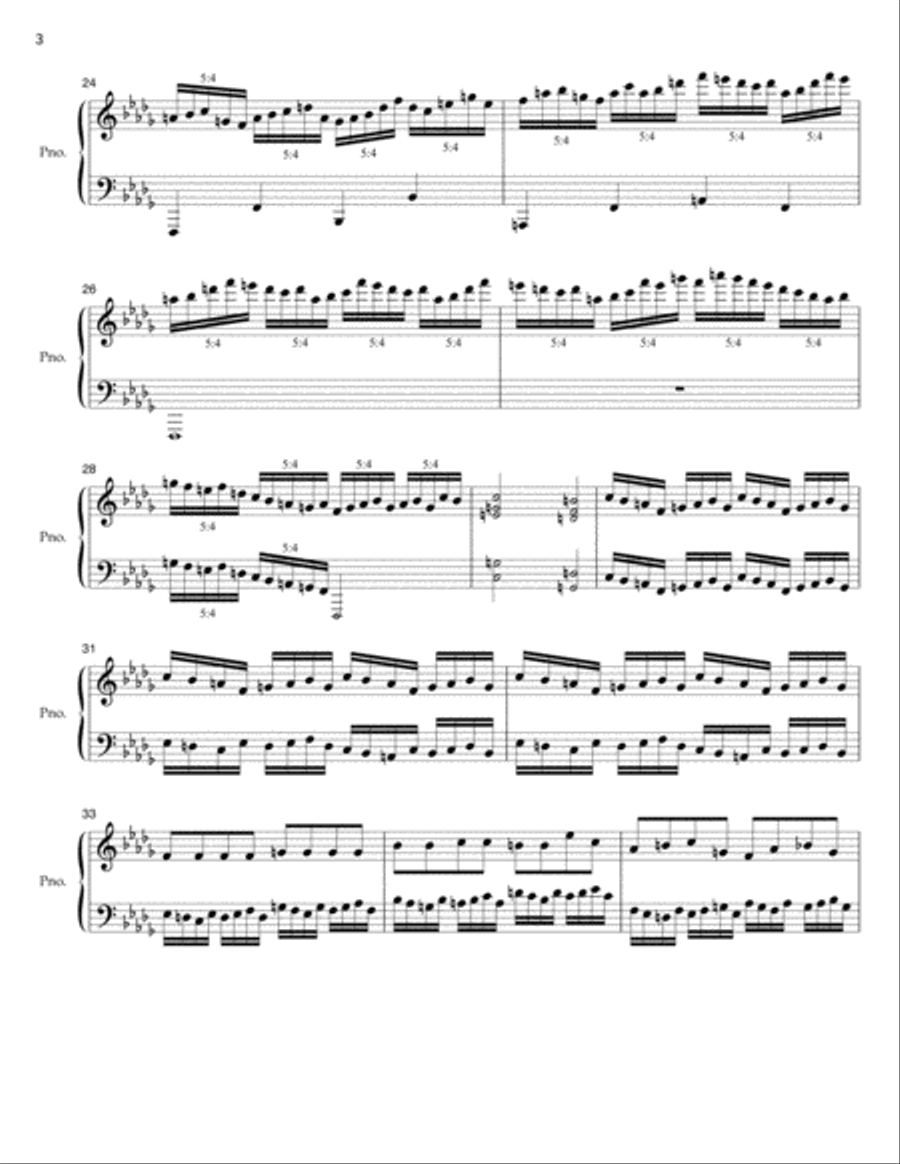 Super Mario Fugue Super Mario Fugue Piano Solo scores gallery preview page 3