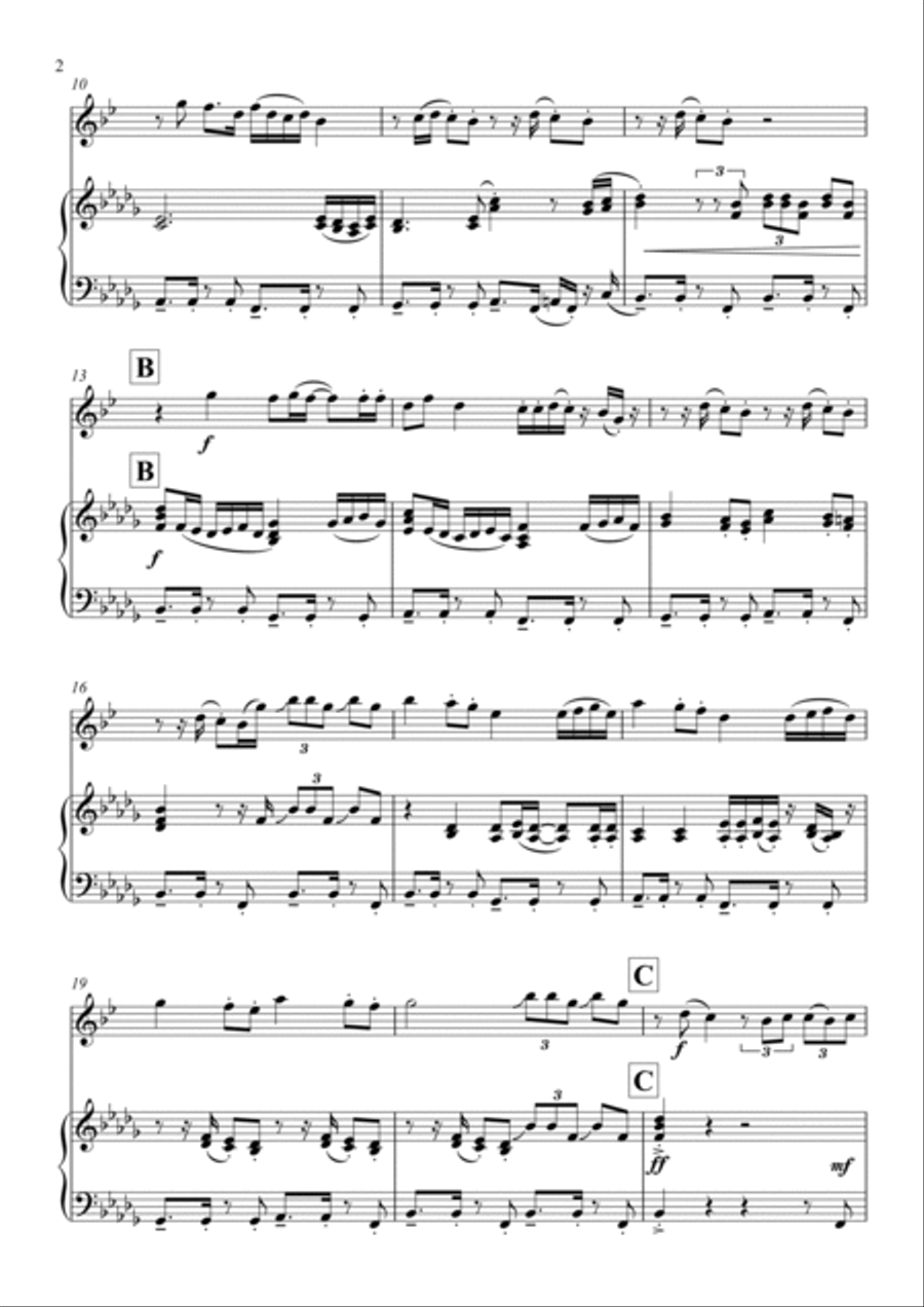 Hips Don't Lie Alto Saxophone scores gallery preview page 2
