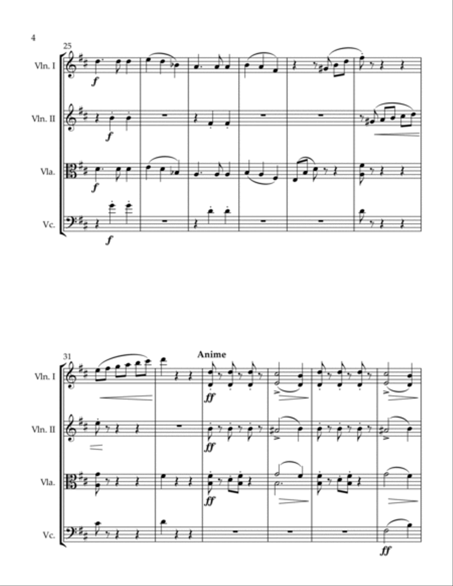 Scherzetto String Quartet scores gallery preview page 4