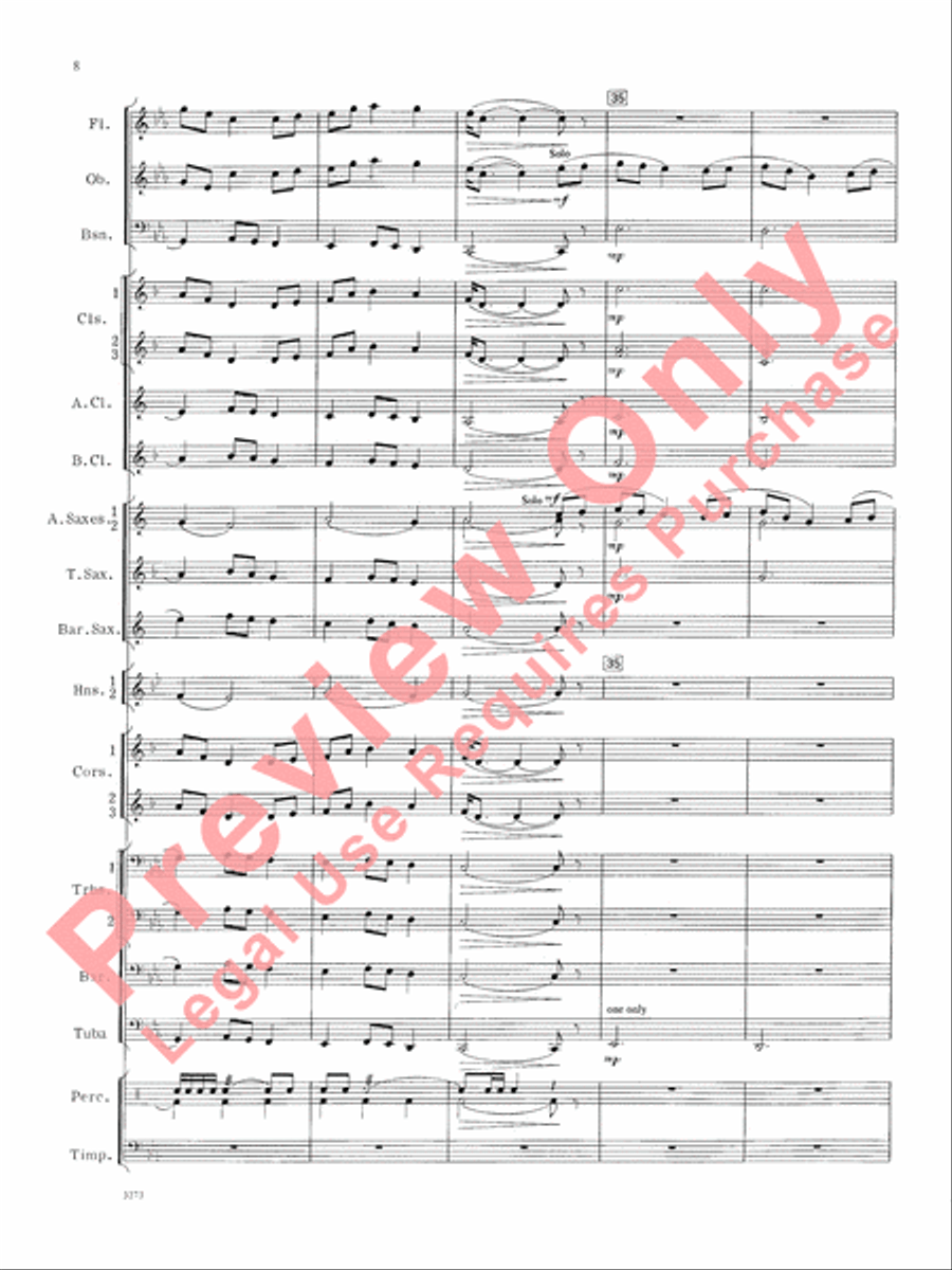 Greenwillow Portrait Greenwillow Portrait Concert Band scores gallery preview page 9