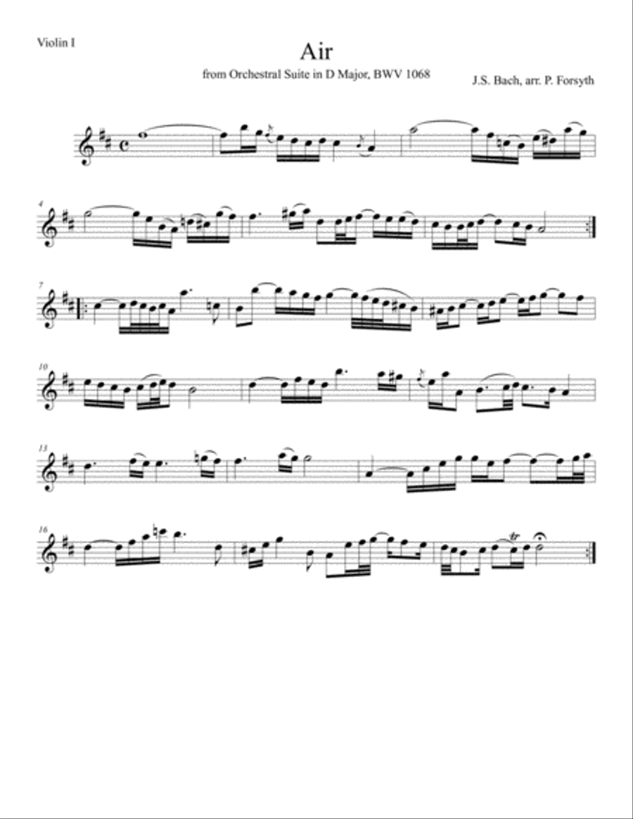 Air Air String Quartet scores gallery preview page 1