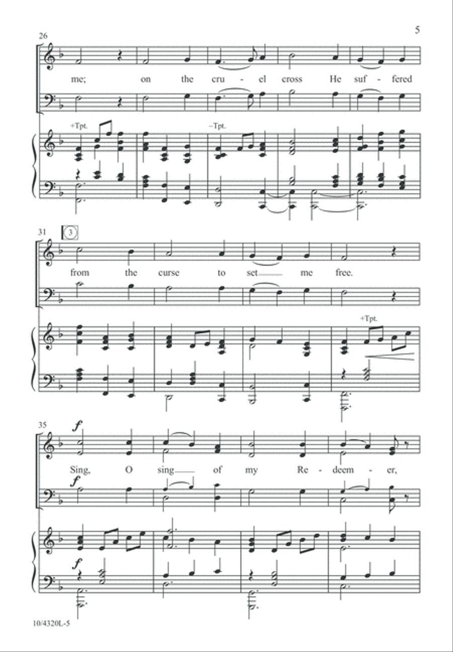 My Redeemer's Love My Redeemer's Love 4-Part scores gallery preview page 5