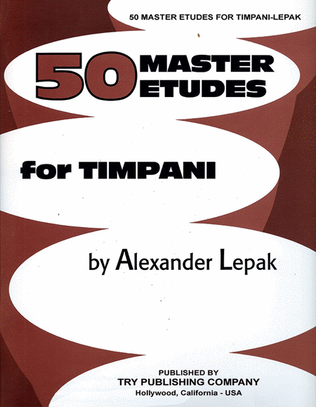 Fifty Master Etudes for Timpani