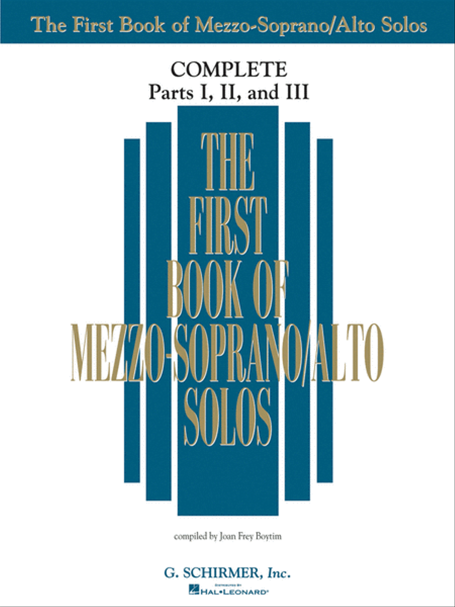 The First Book of Solos Complete – Parts I, II and III Voice scores gallery preview page 1
