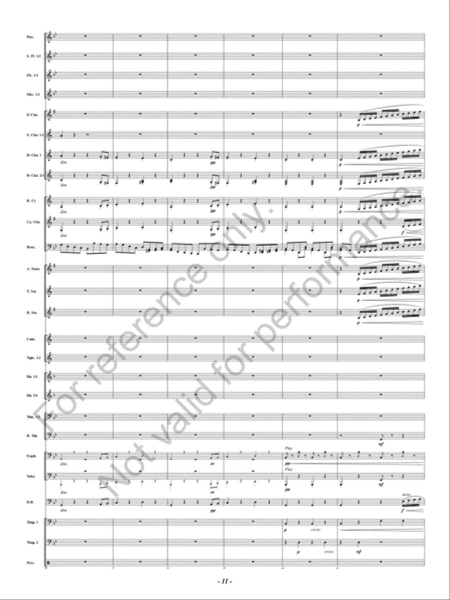 Symphony Fantastique Concert Band scores gallery preview page 12