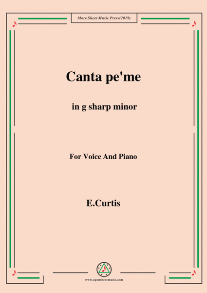 De Curtis-Canta pe' me in g sharp minor