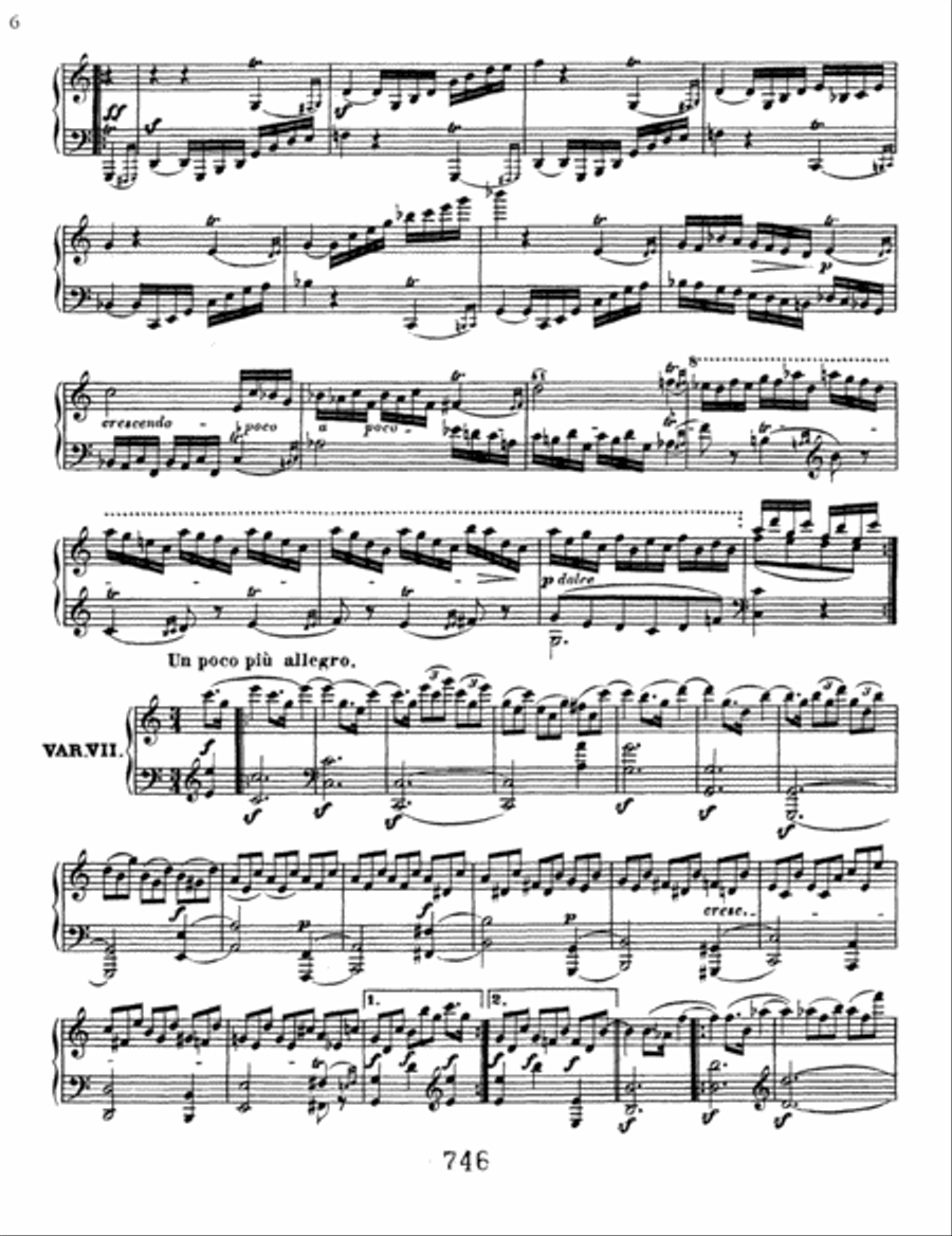 Variations (33) On A Waltz By Diabelli, Op. 120 Piano Solo scores gallery preview page 6