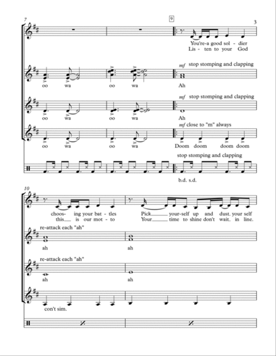 Waka Waka (this Time For Africa) SSA scores gallery preview page 3