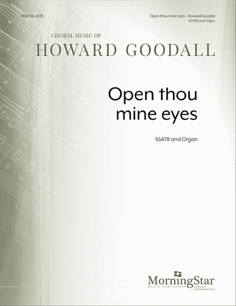 Open thou mine eyes SSATB scores gallery preview page 1