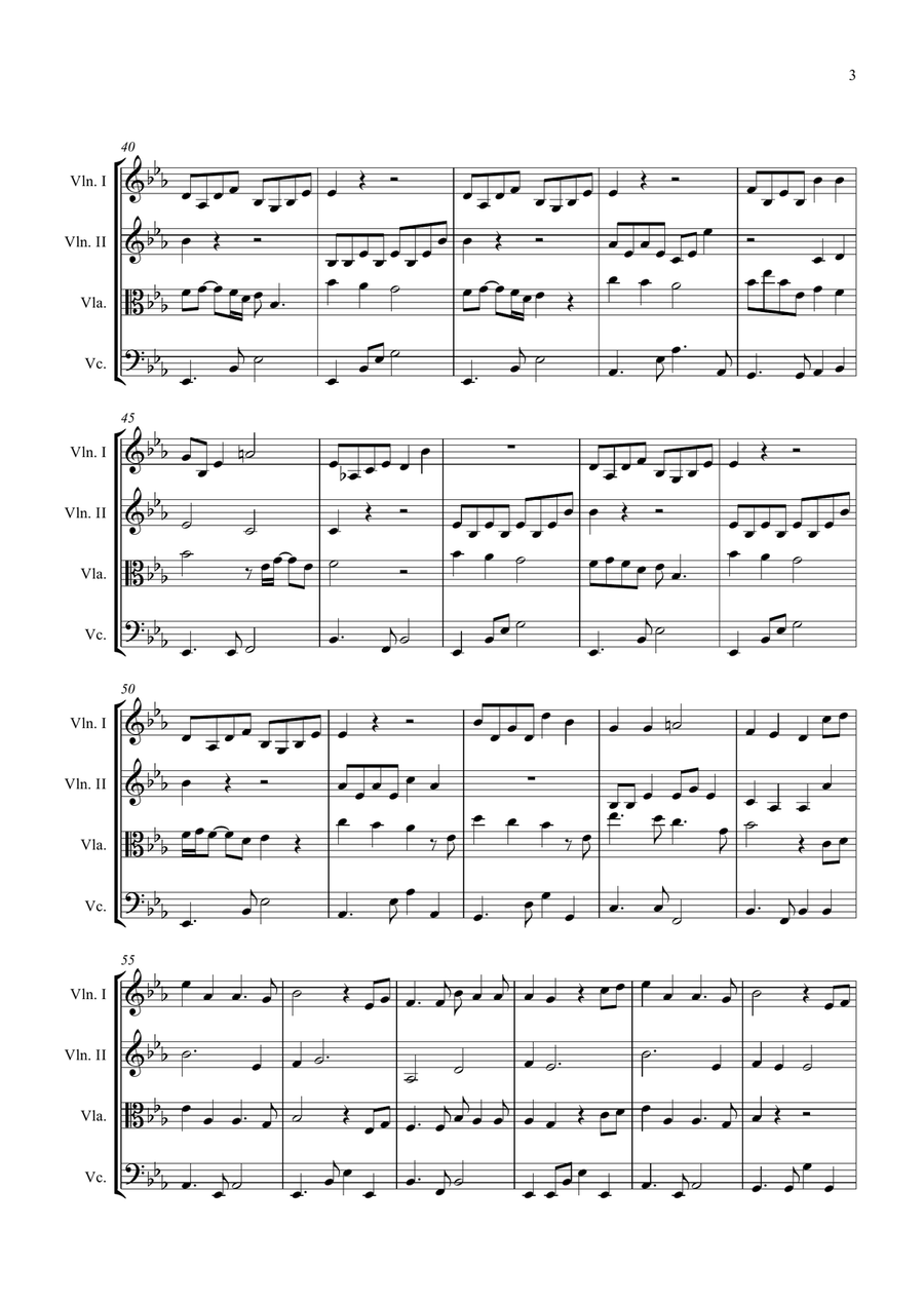 I See The Light String Quartet scores gallery preview page 3