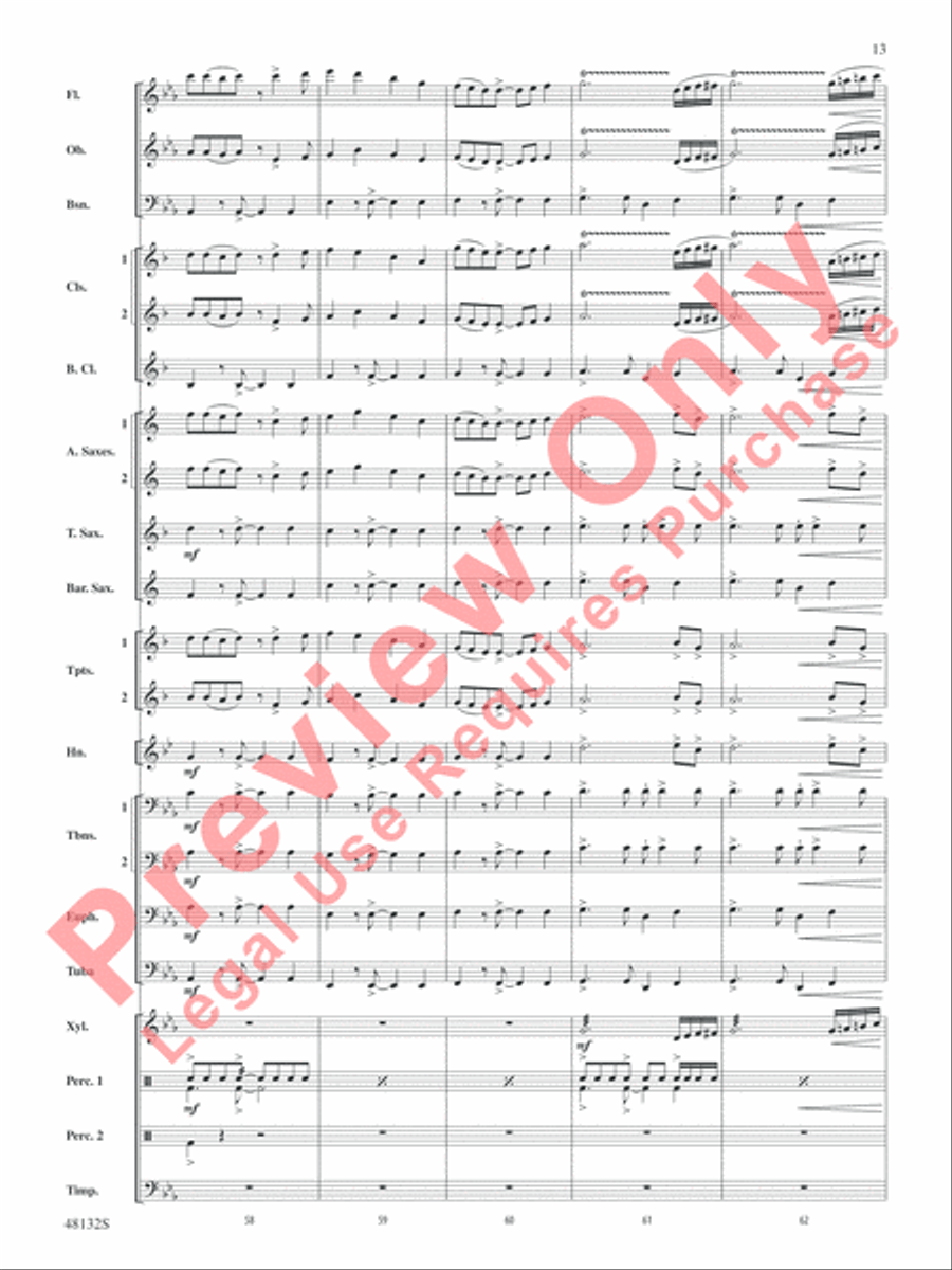 Flamingo Road Concert Band scores gallery preview page 14