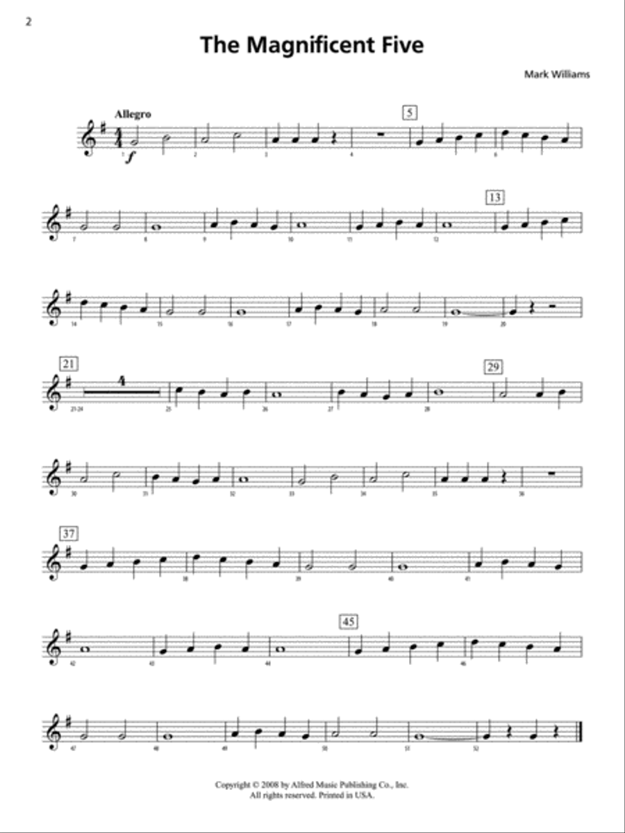 Accent on Performance March Collection Concert Band scores gallery preview page 3