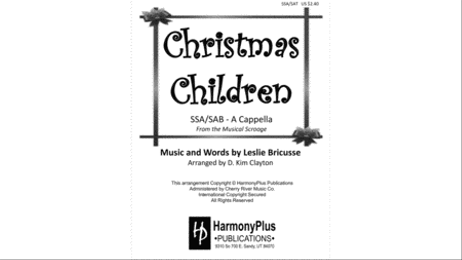 Christmas Children 3-Part scores gallery preview page 1
