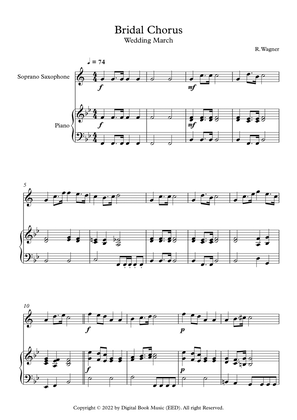 Book cover for Bridal Chorus (Wedding March) - Richard Wagner (Soprano Sax + Piano)