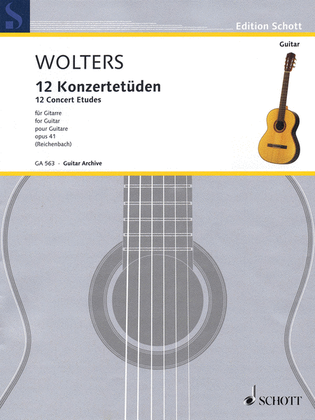 Book cover for 12 Concert Etudes Op. 41