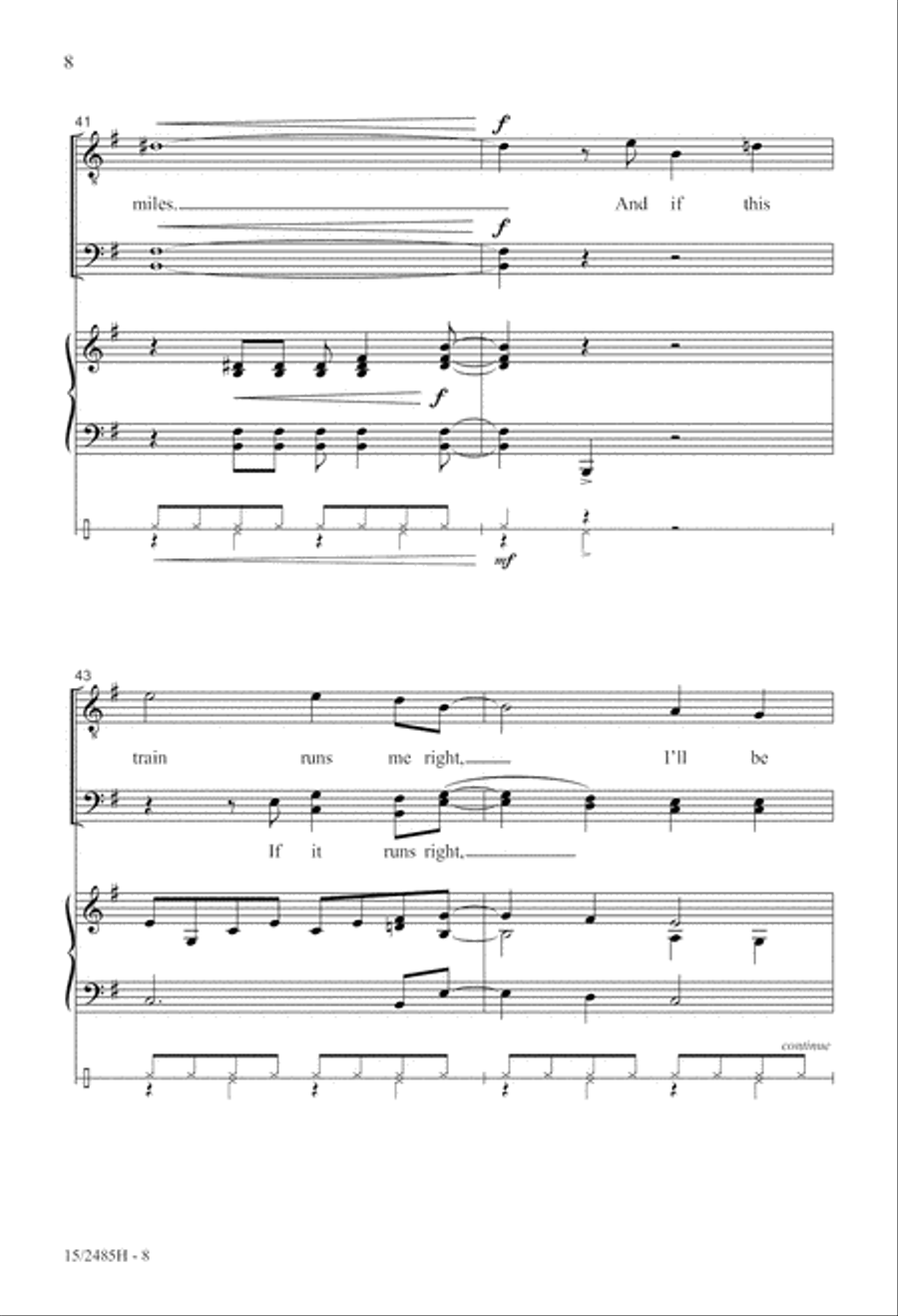 Nine Hundred Miles 3-Part scores gallery preview page 8