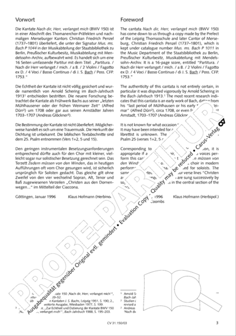 O my Lord, I long for thee (Nach dir, Herr, verlanget mich) 4-Part scores gallery preview page 4