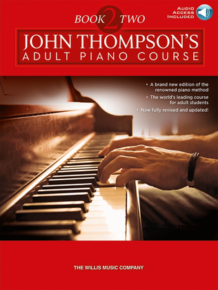 Book cover for John Thompson's Adult Piano Course - Book 2 & Audio