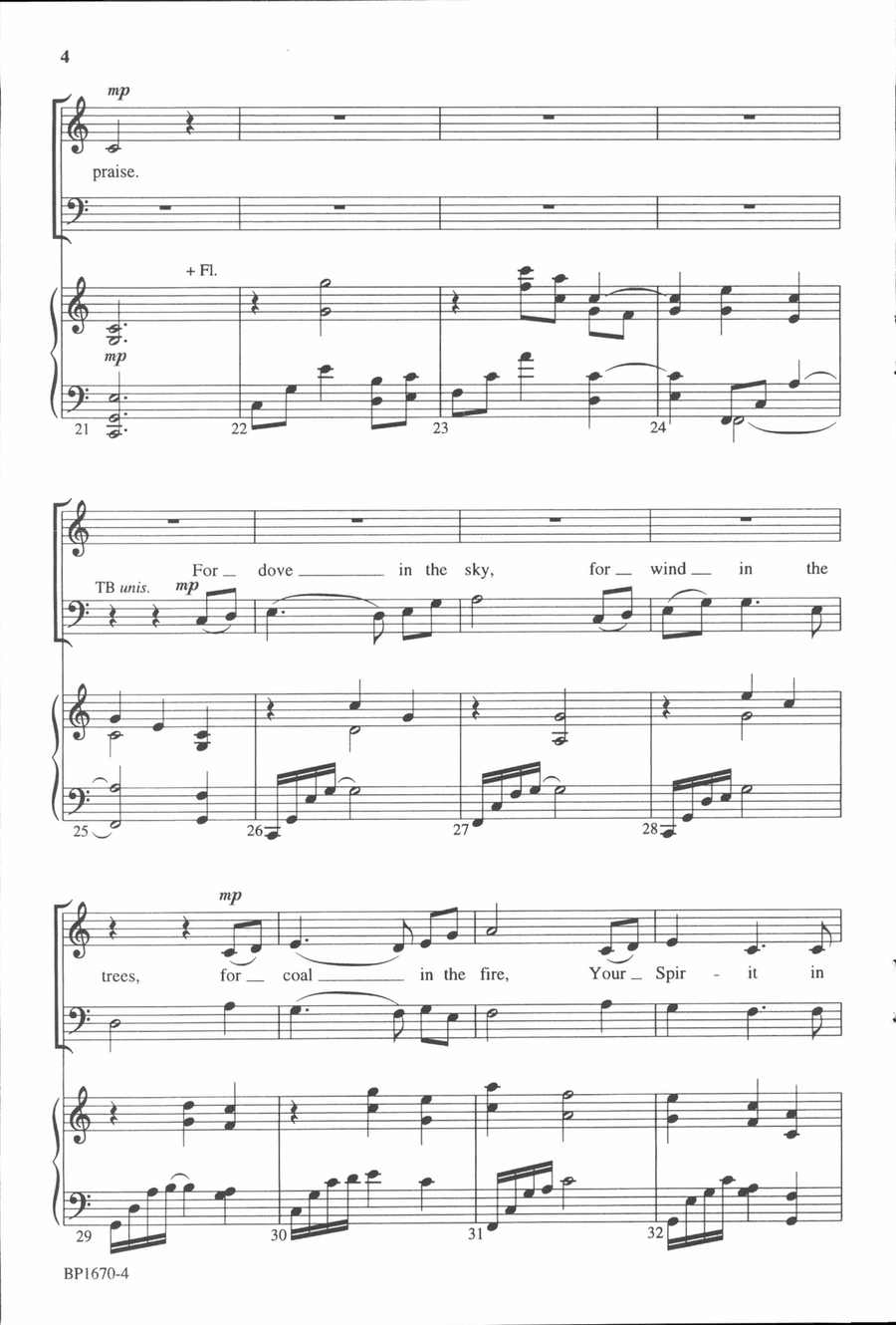 Celtic Laud Celtic Laud 4-Part scores gallery preview page 4