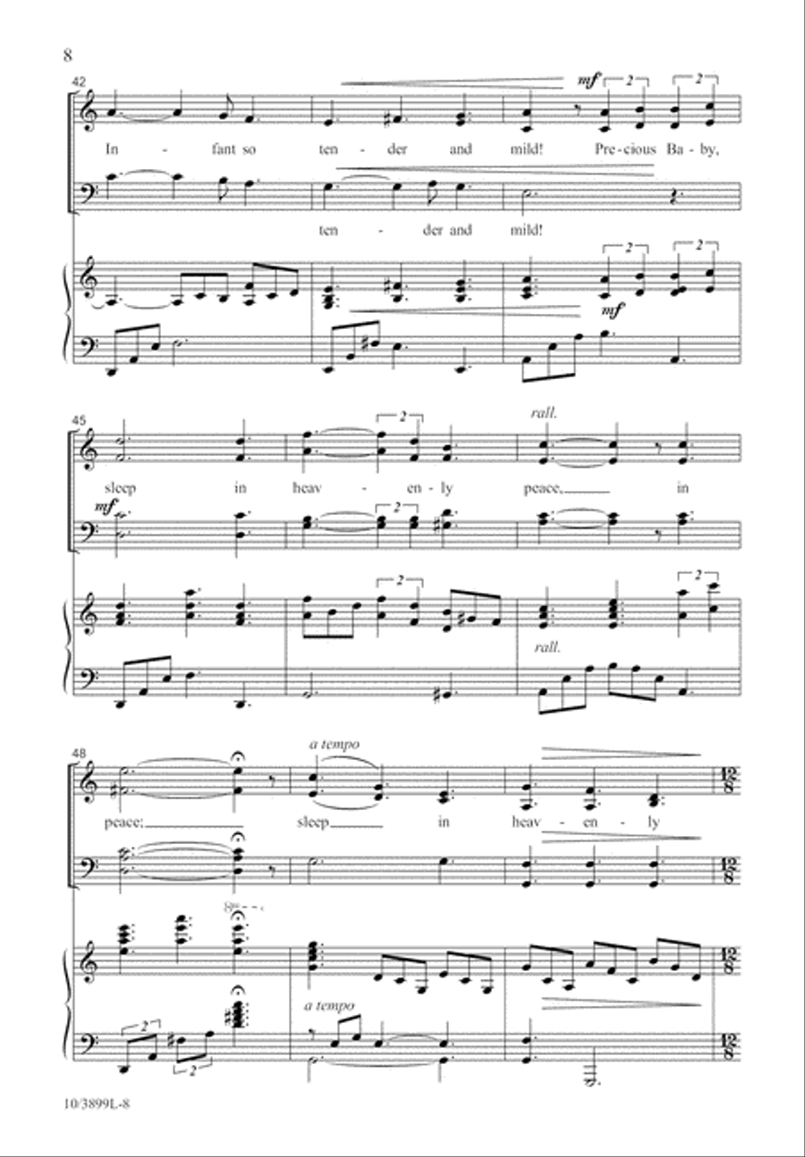 Holy Night, Silent Night 4-Part scores gallery preview page 8