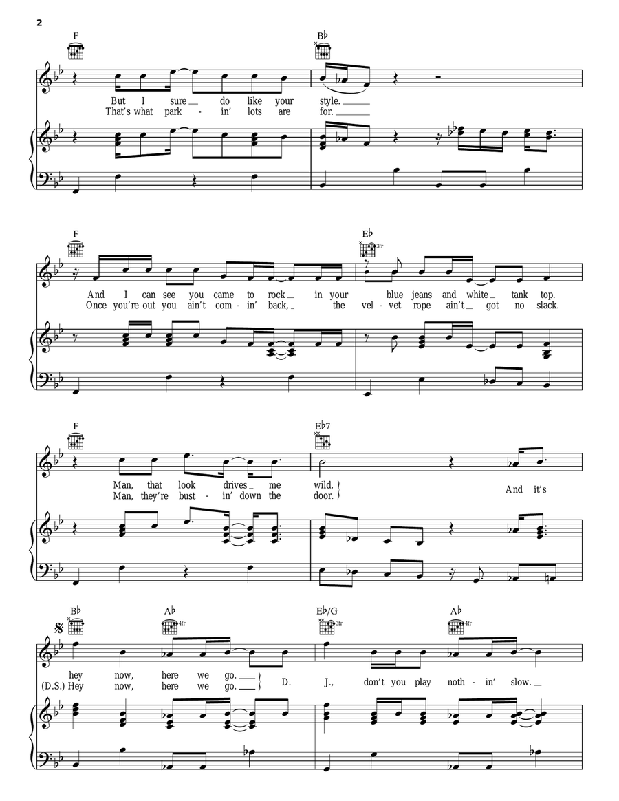 Sideways Sideways Piano, Vocal, Guitar scores gallery preview page 2