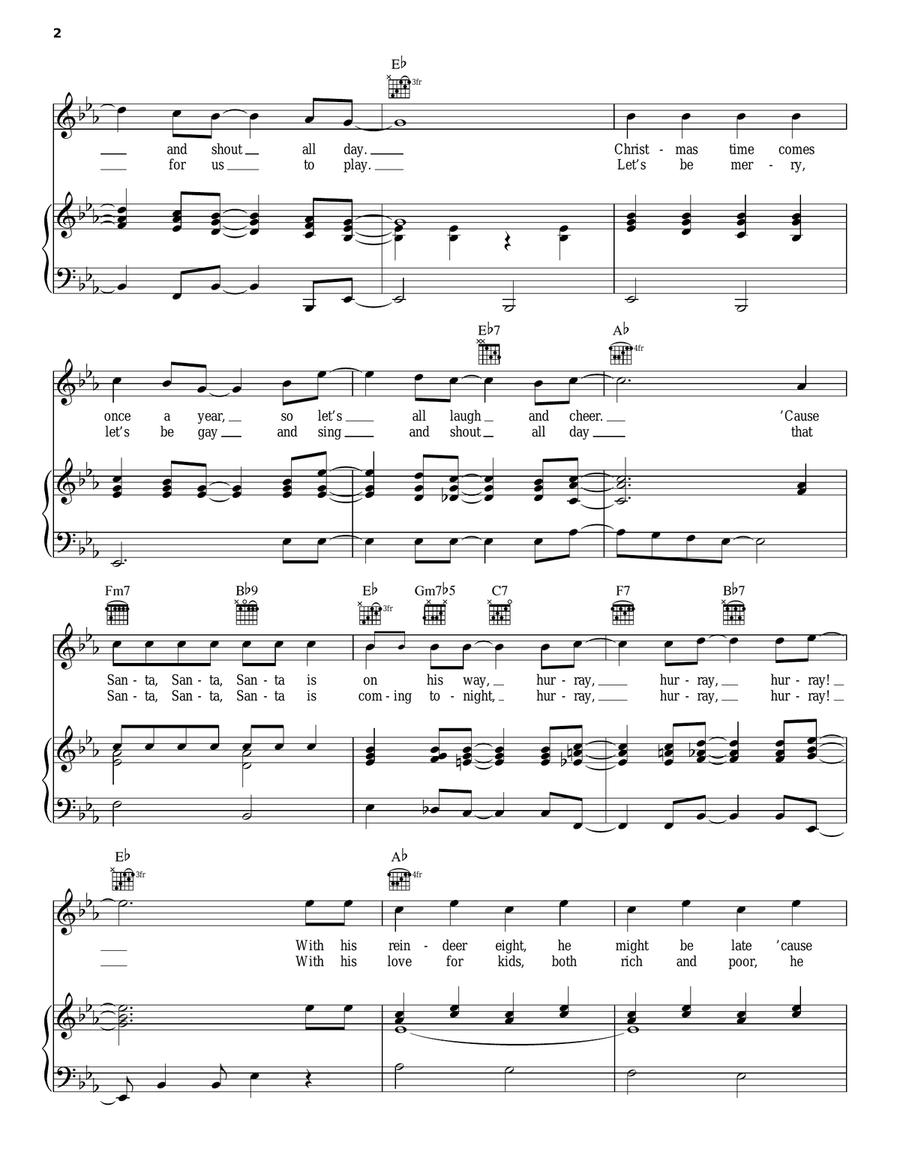 Santa, Santa, Santa Guitar scores gallery preview page 2