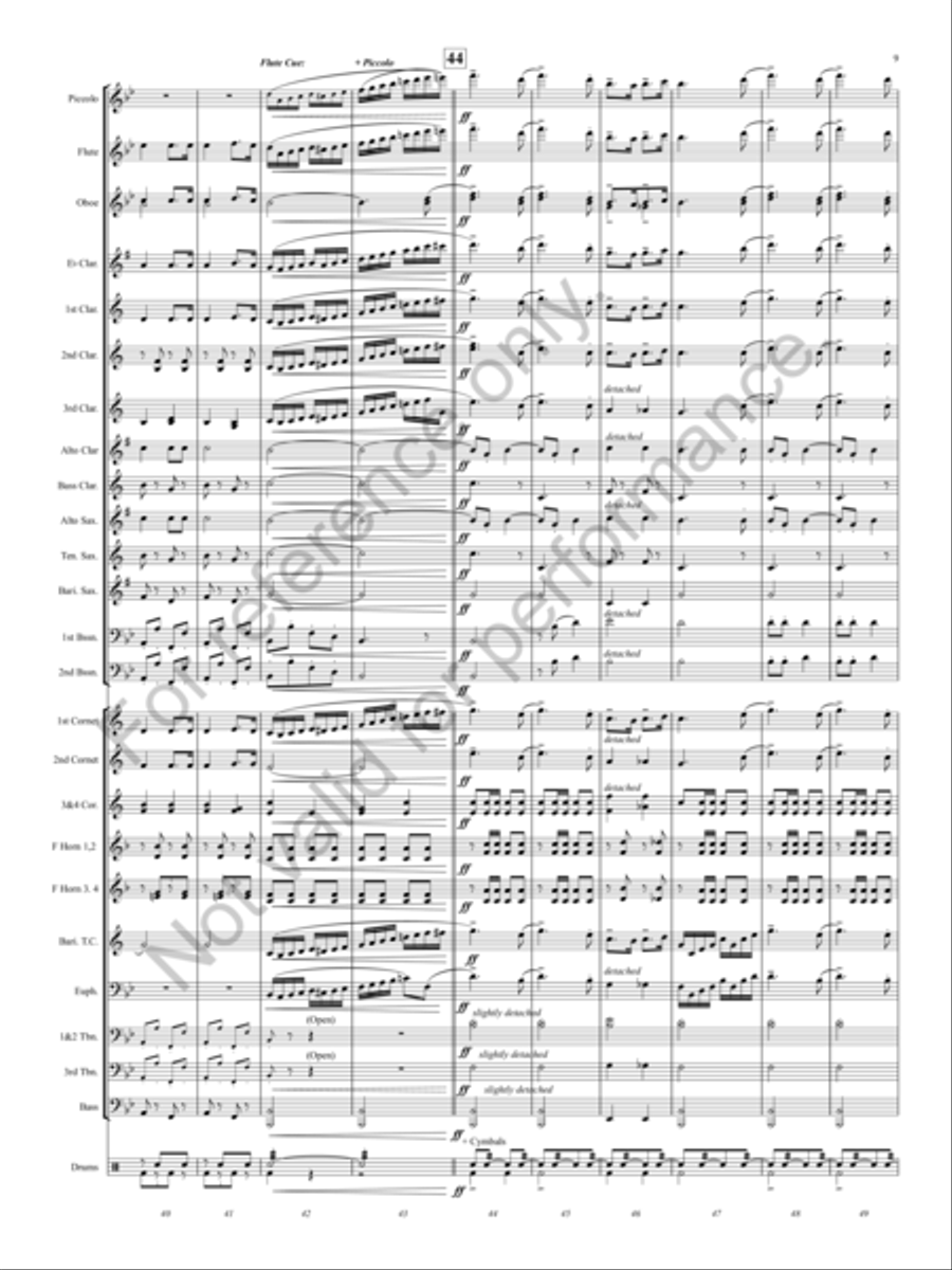Marching Through Georgia Concert Band scores gallery preview page 6