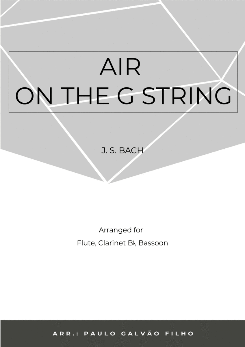 AIR ON THE G STRING - WIND TRIO (FLUTE, CLARINET & BASSOON) image number null