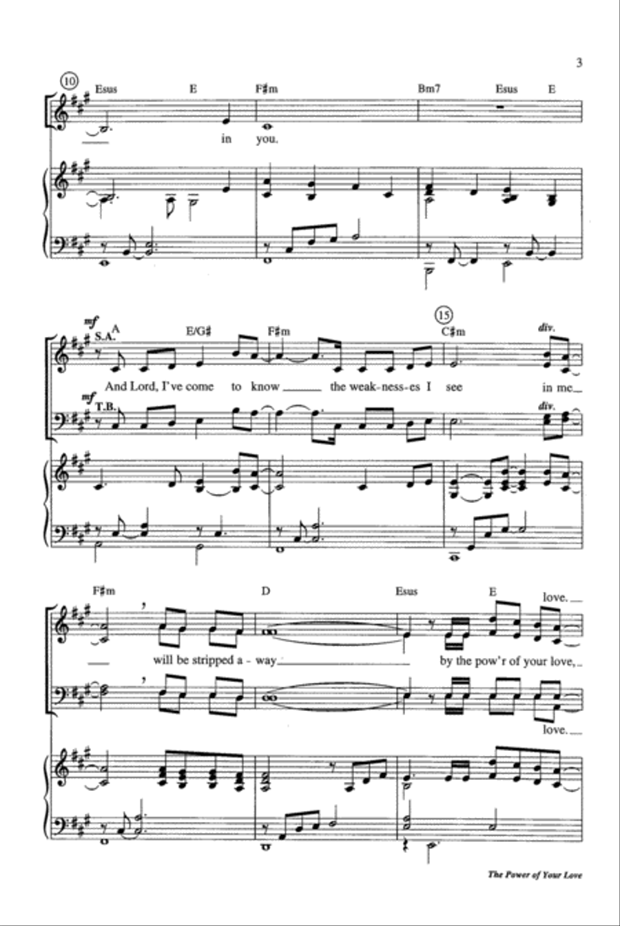 The Power of Your Love 4-Part scores gallery preview page 4