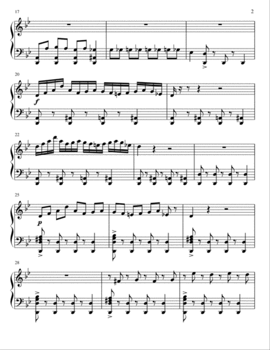 Russian March Russian March Piano Solo scores gallery preview page 2