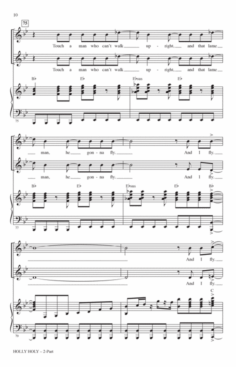 Holly Holy (from A Beautiful Noise) (arr. Mac Huff)