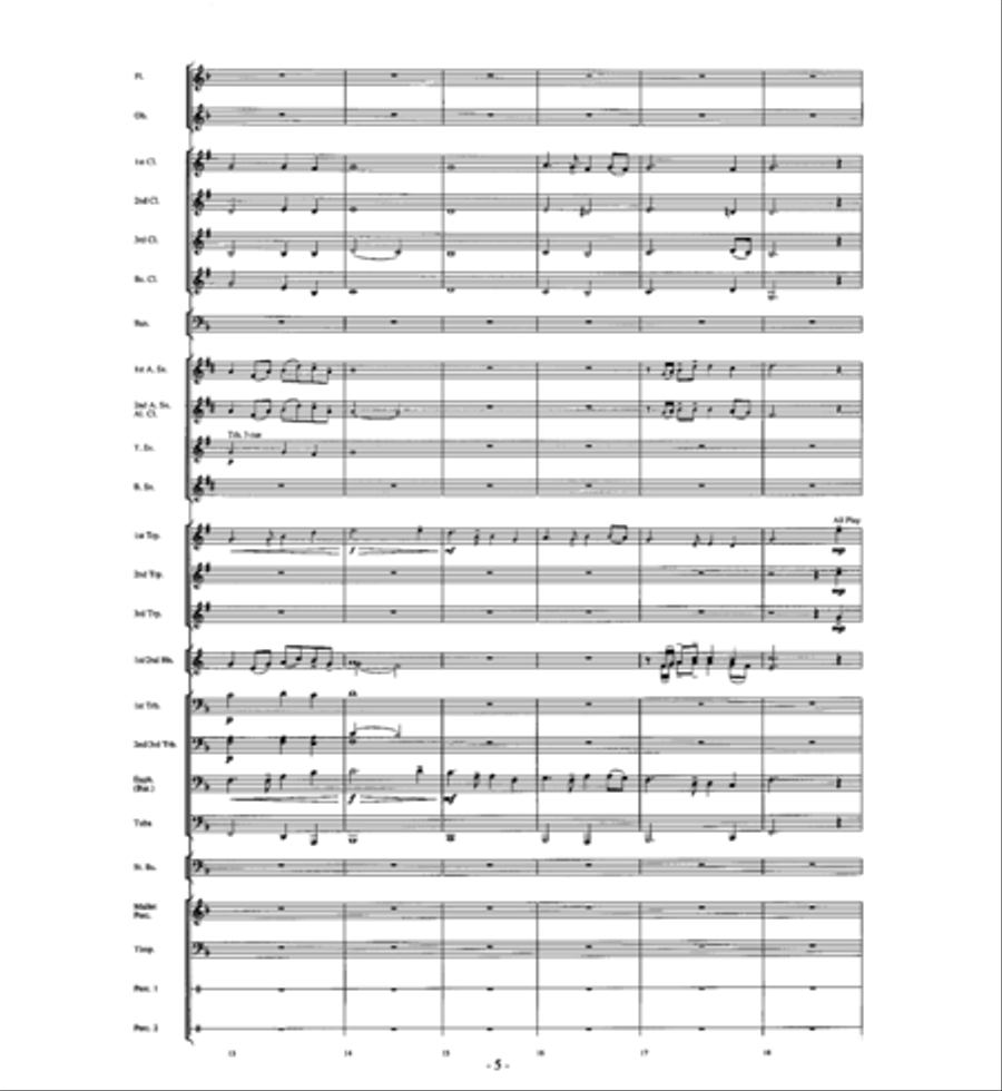 A Christmas Auld Lang Syne Concert Band scores gallery preview page 4