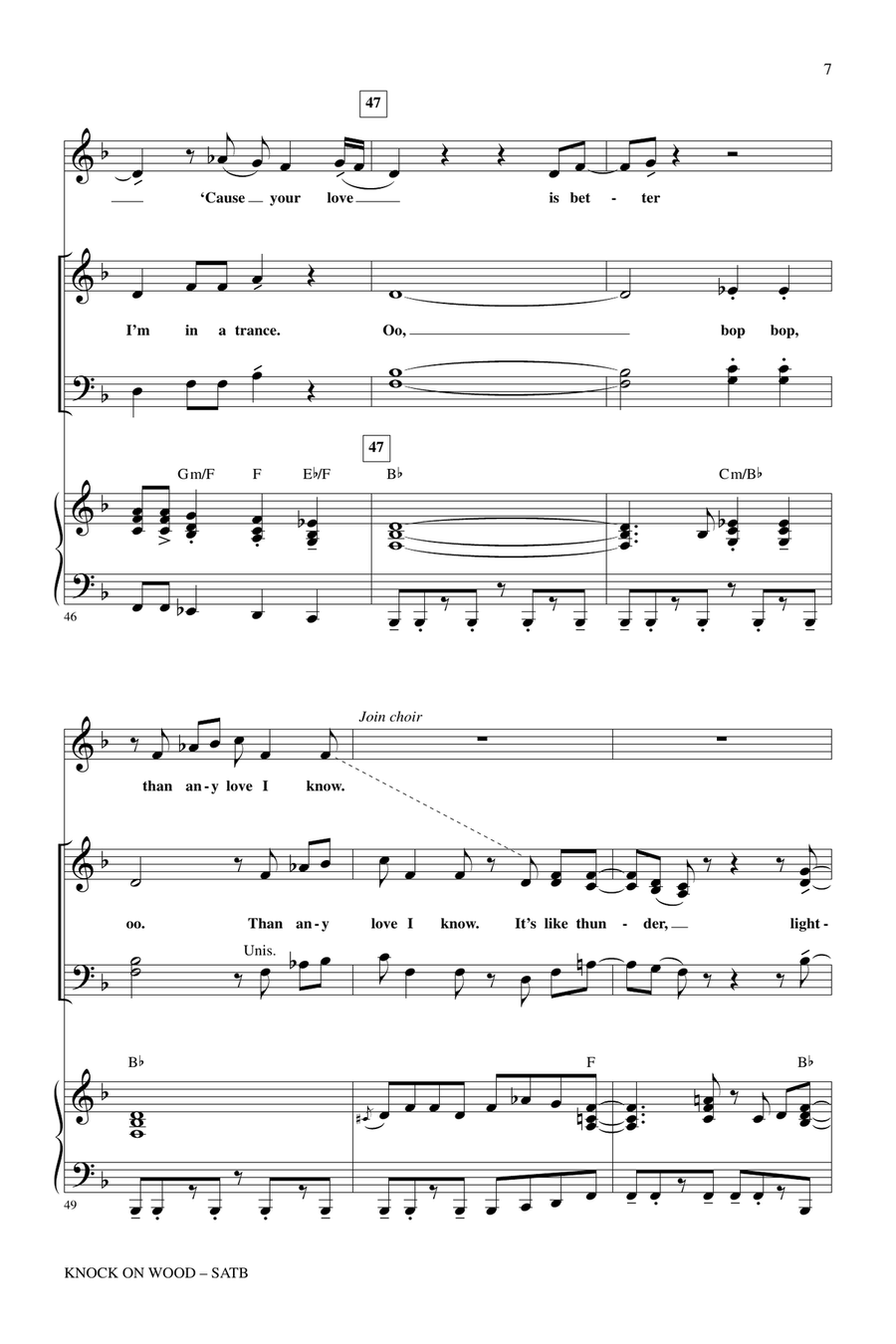 Knock On Wood 4-Part scores gallery preview page 6
