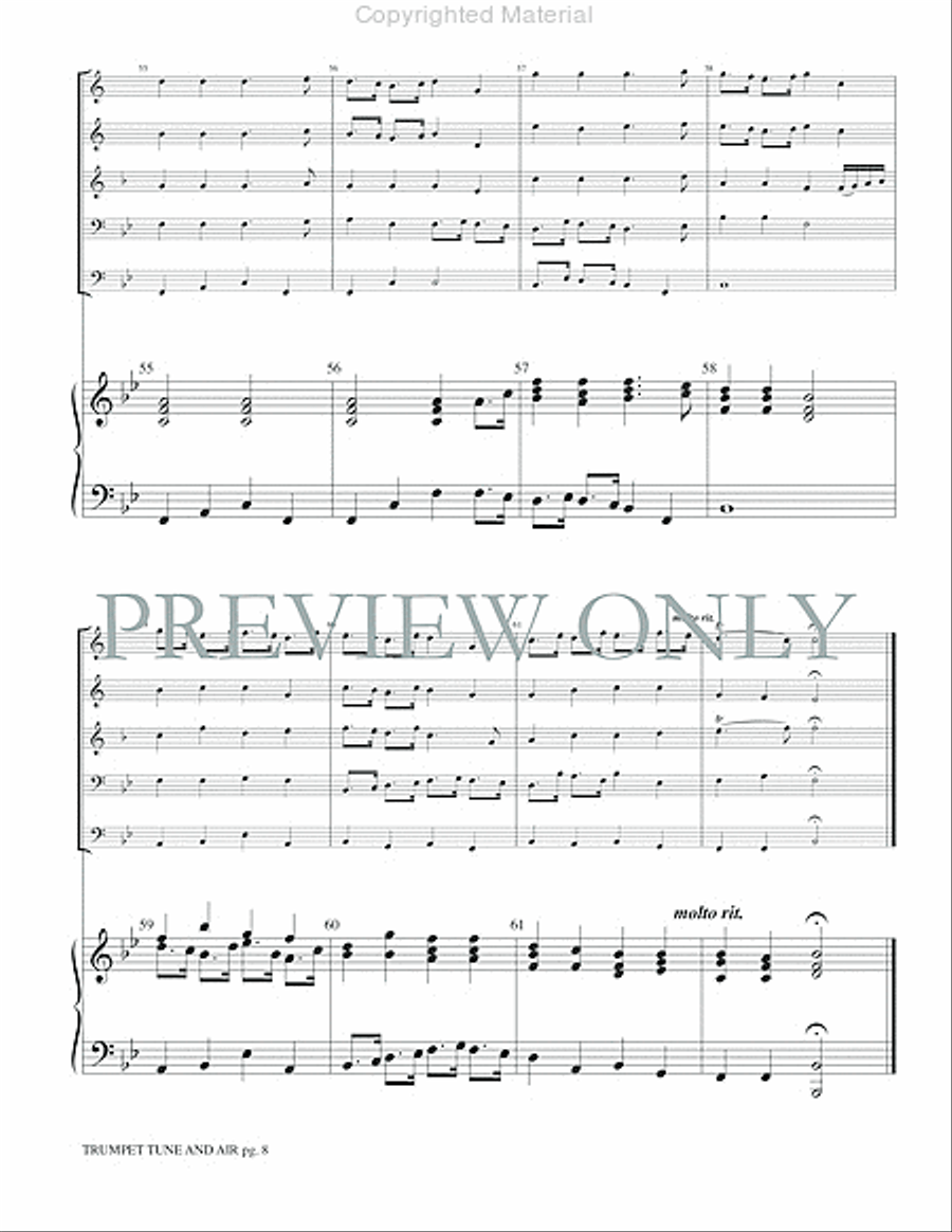 Trumpet Tune and Air Trumpet Tune and Air Small Ensemble scores gallery preview page 10