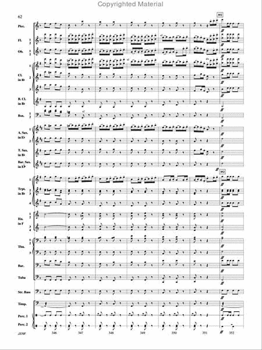 William Tell Overture Concert Band scores gallery preview page 63